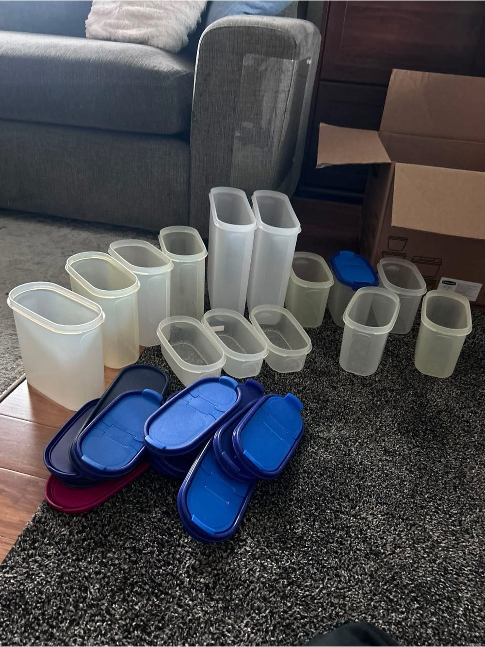Lot 14 Tupperware Pantry Food Storage Containers with Lids